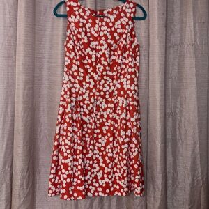 AGB dress size 12, orange and white